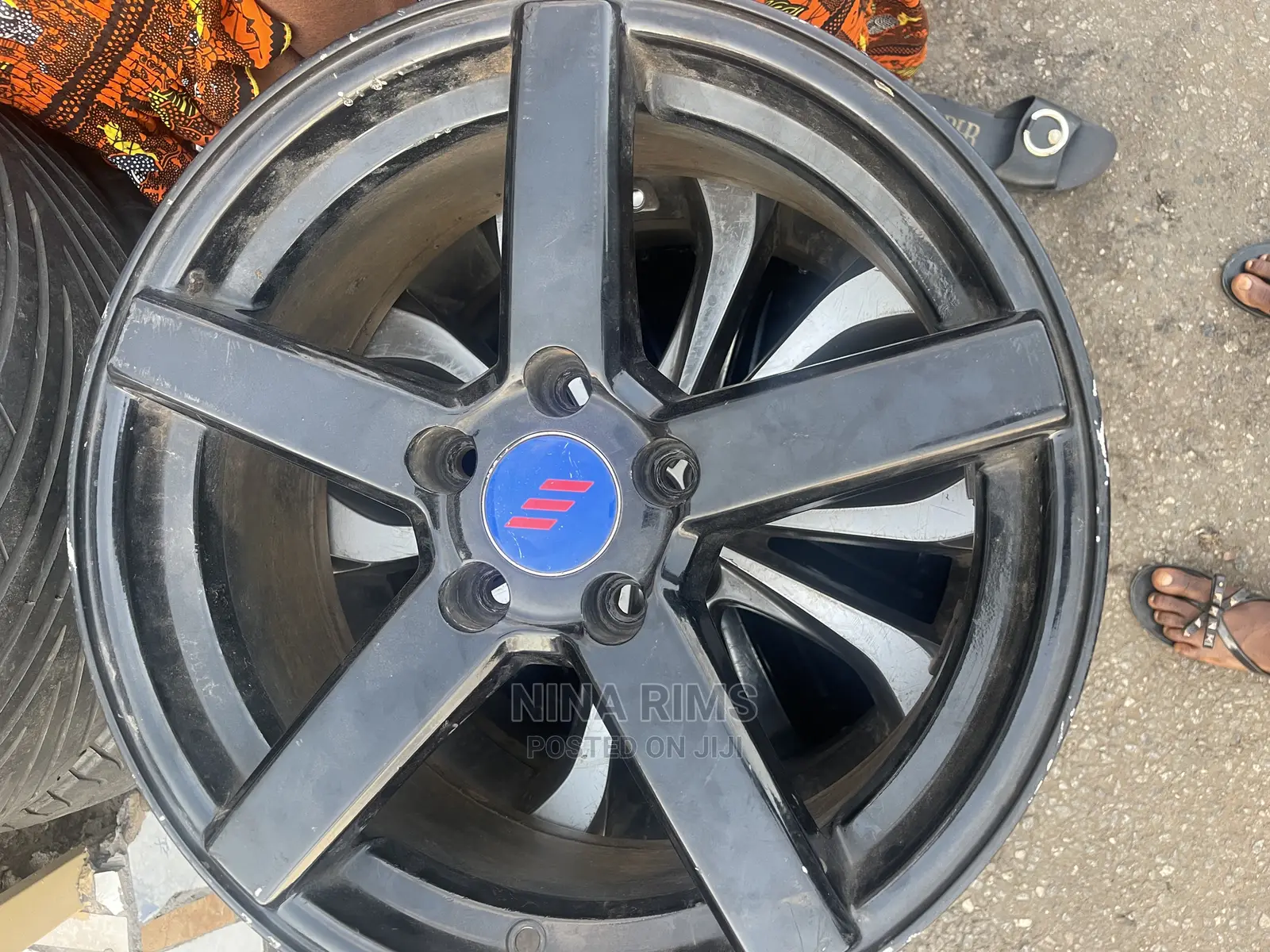 All Black Home Used Rims in Sizes Available