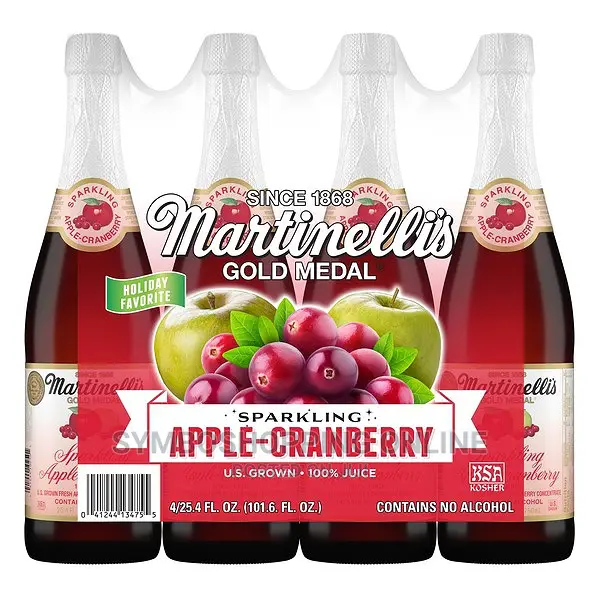 Martinelli's Sparkling Cider, Apple, 25.4 Fl Oz, 4 Ct
