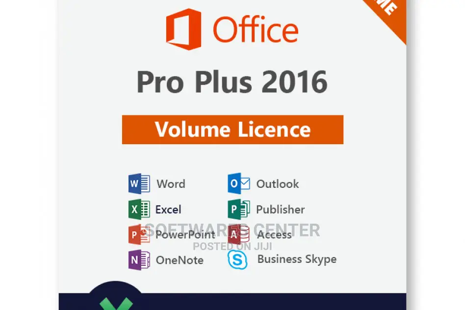 Microsoft Office 2016 Professional Plus Key (5 PC)