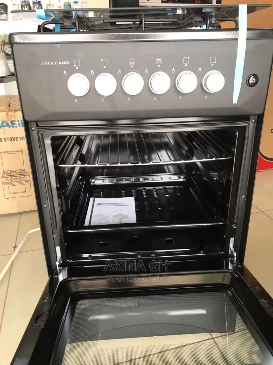 Volcano Turkish Gas Cooker 4 Burner With Oven 50x50