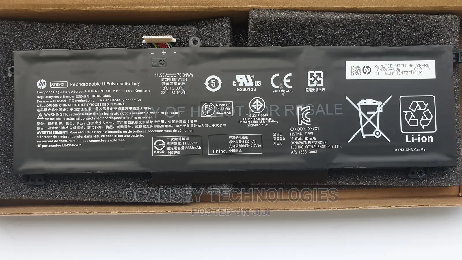 Original Hp Sd06xl Battery for Hp Omen 15-Ek0001tx
