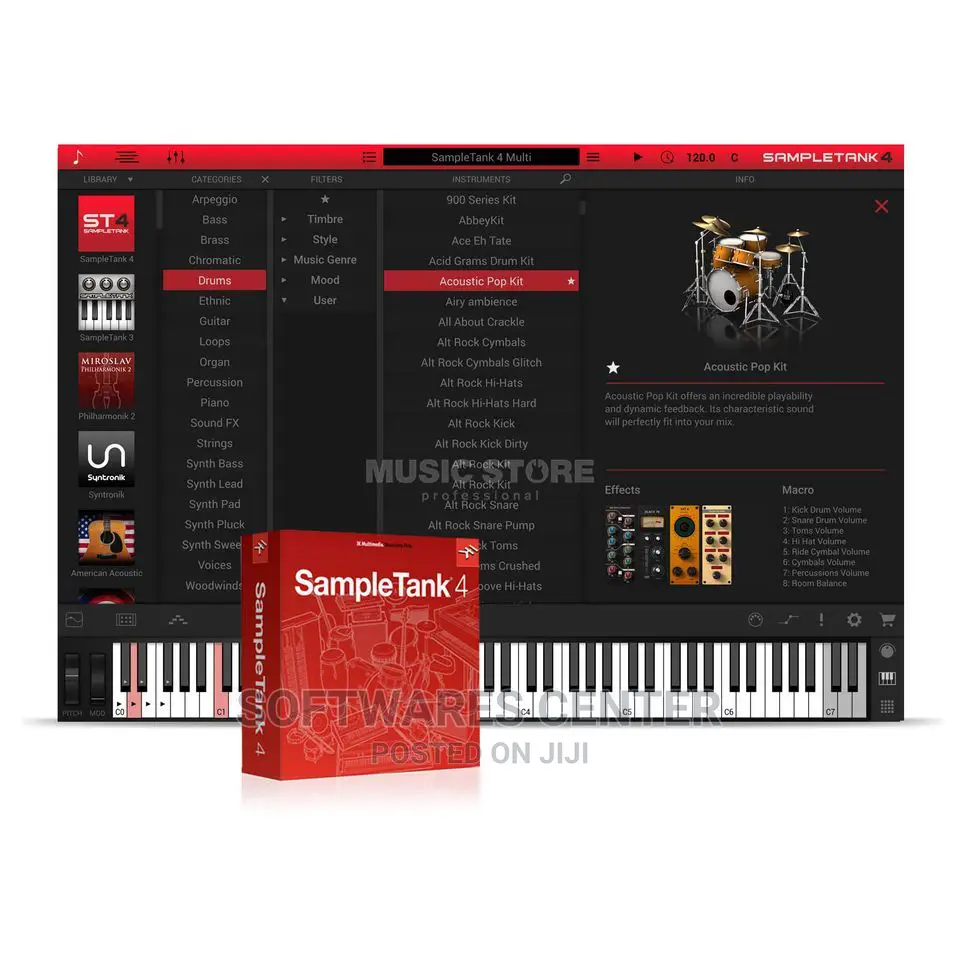 IK Multimedia Sample Tank 4 + 180GB Sound Library (Mac/Win)