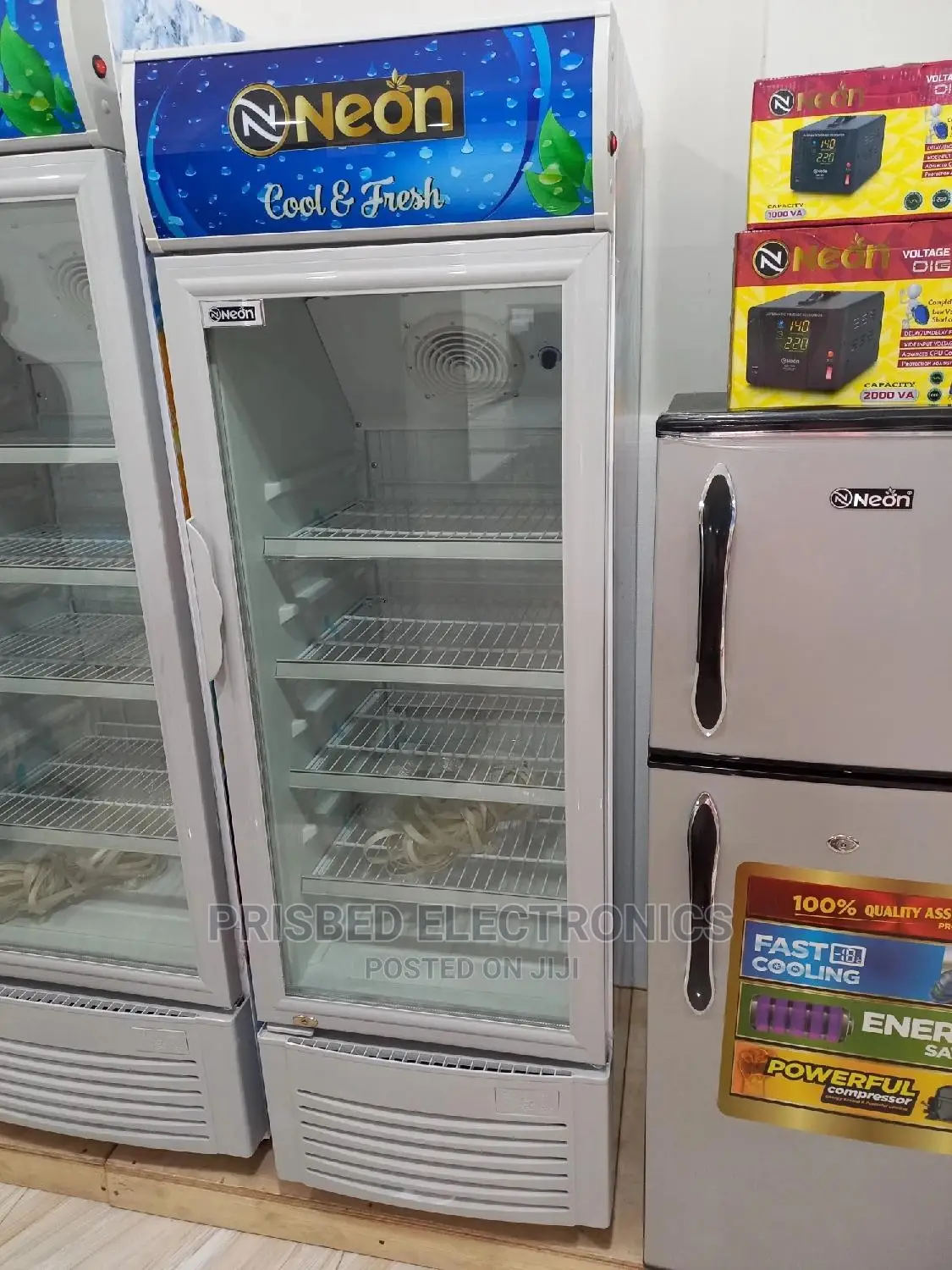 Neon Showcase/Display Fridge 220 Litres