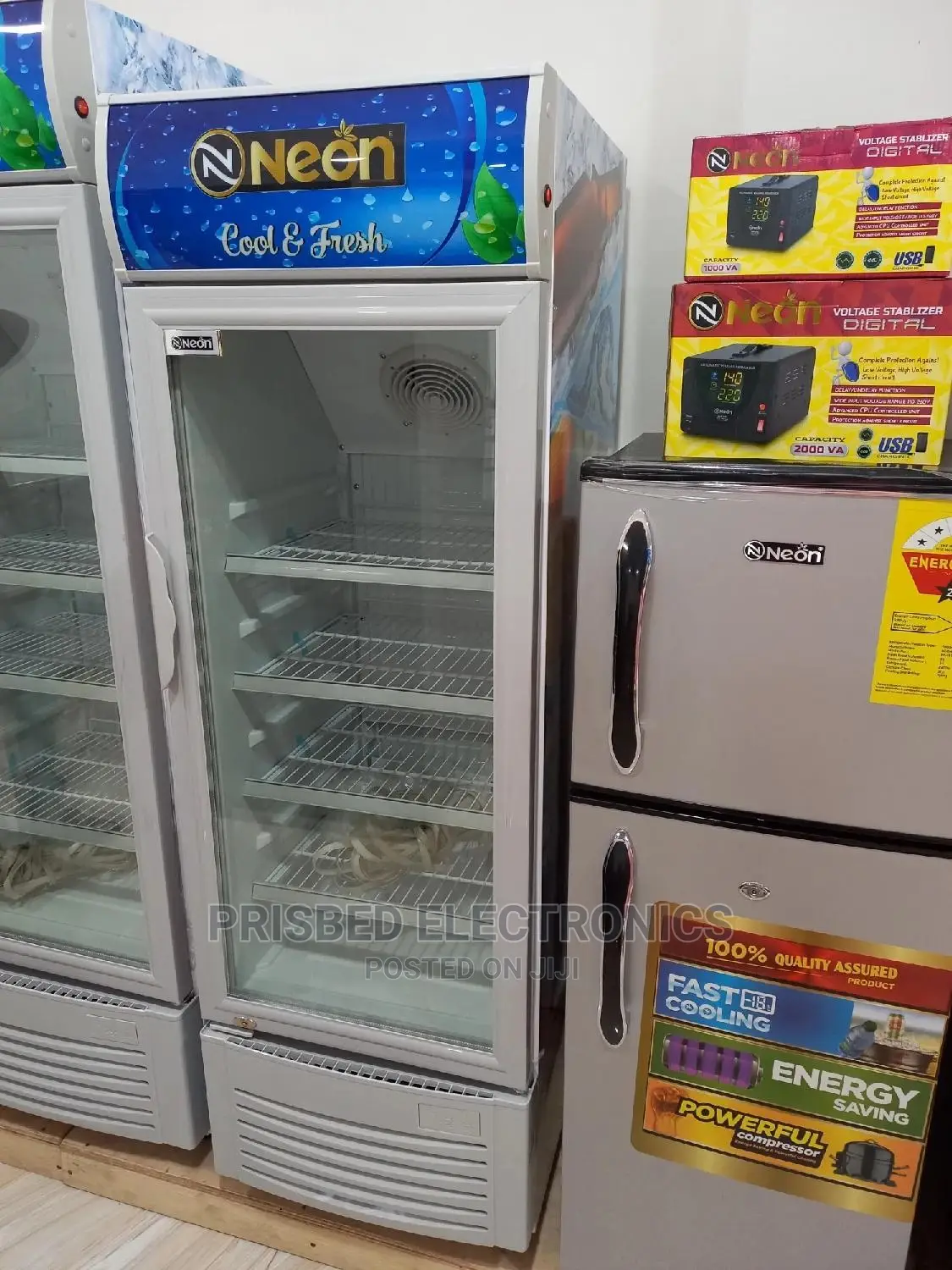 Neon Showcase/Display Fridge 220 Litres