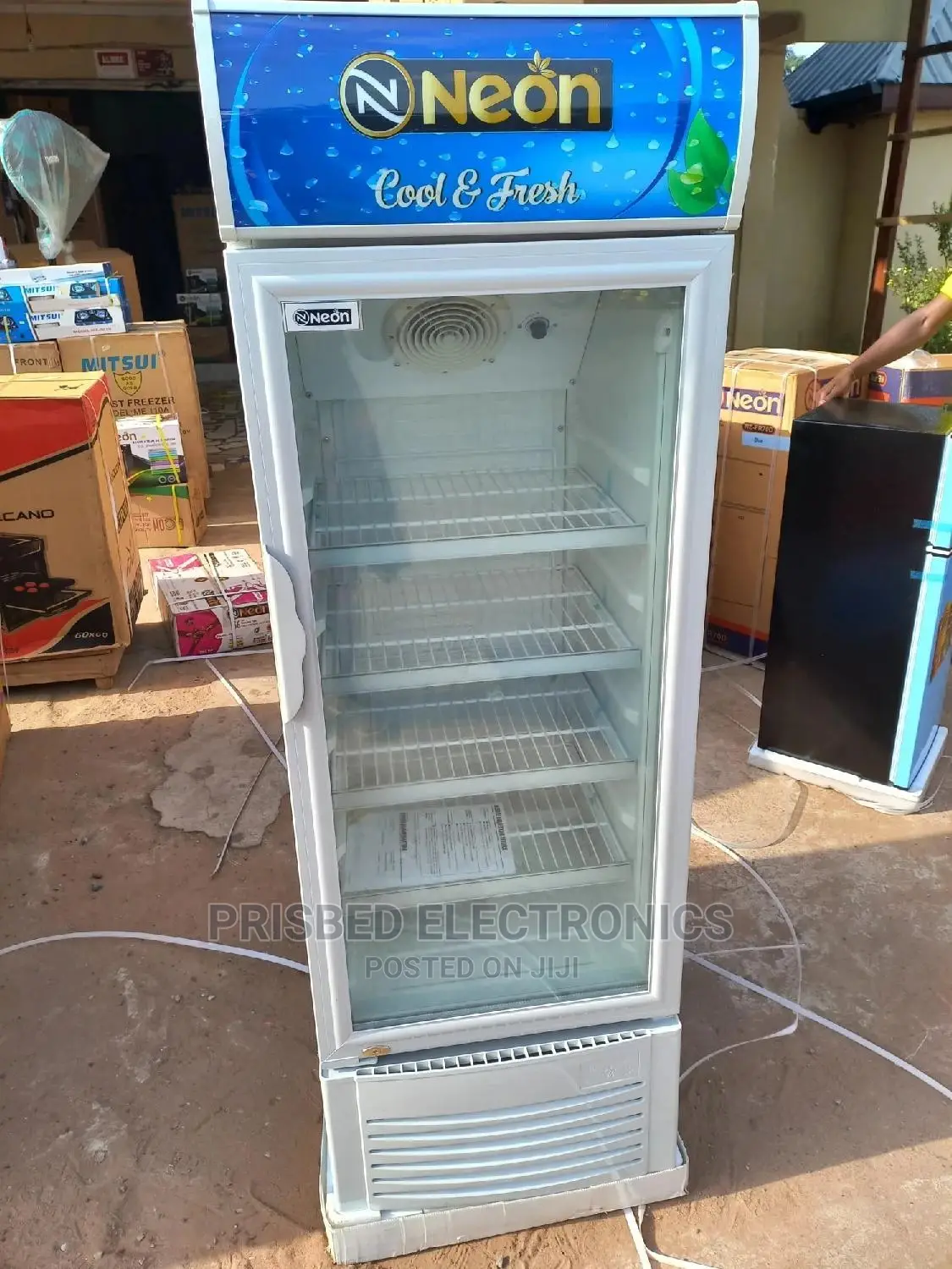 #[]Neon Showcase/Display Fridge 220 Litres