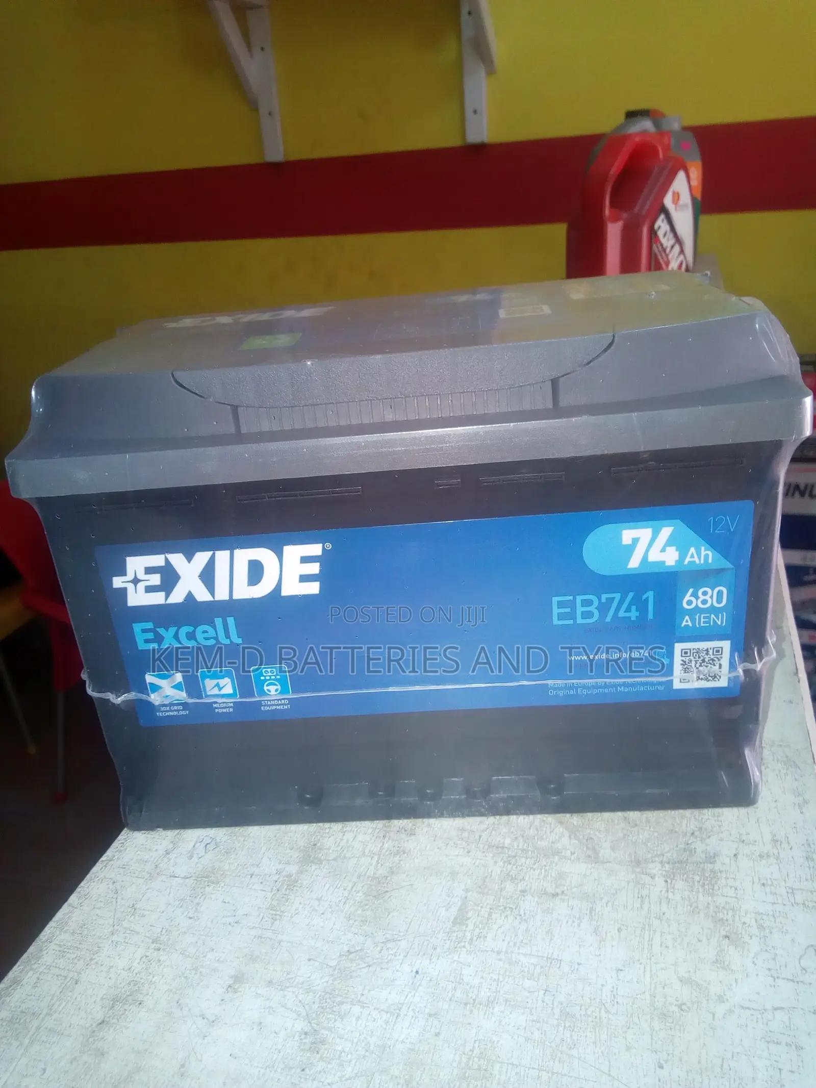15 Plates Car Exide Car Battery + Free Delivery 12v74