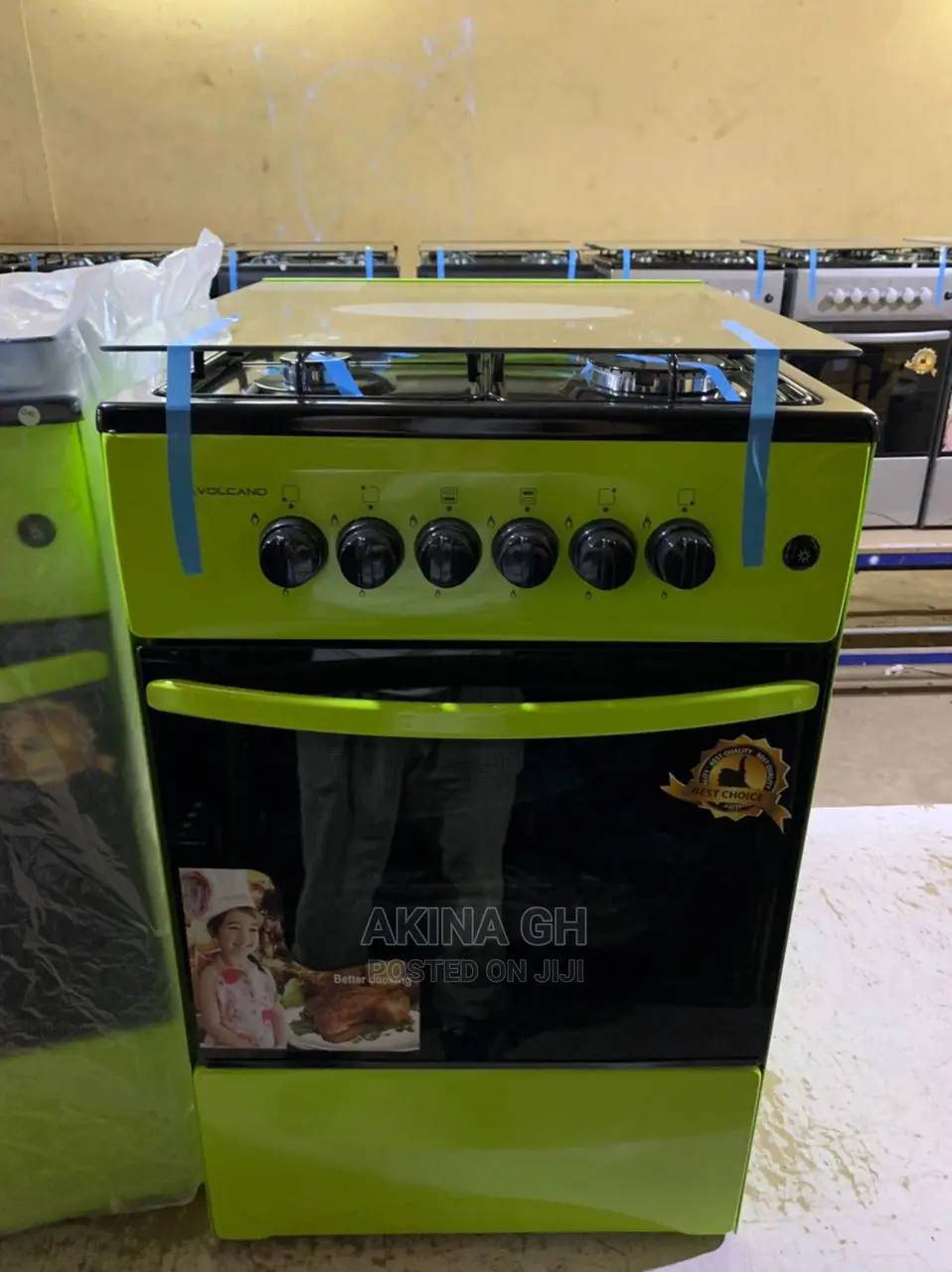 Volcano Turkish Gas Cooker 4 Burner With Oven 50x50
