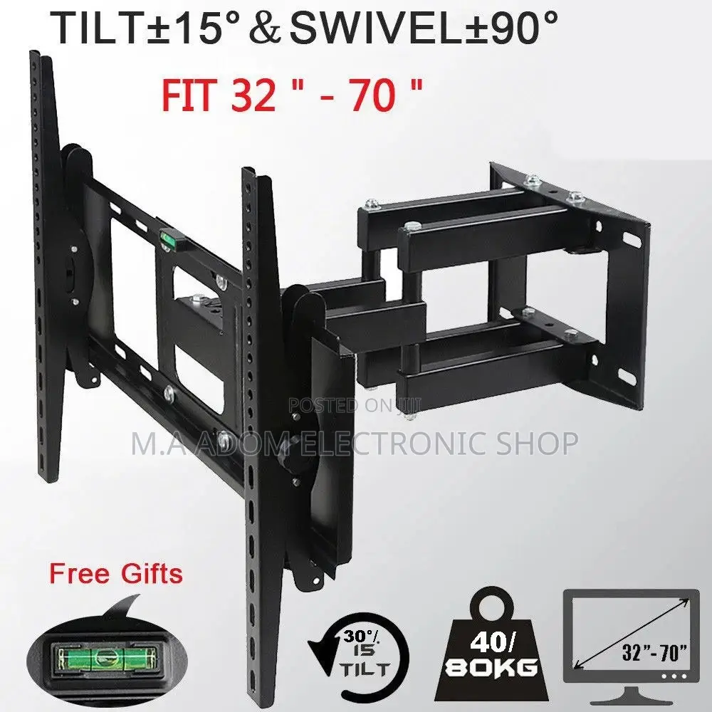 Full Motion Adjustable Tv Wall Mount 32”-75”