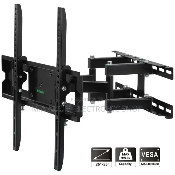 Full Motion Articulating TV Wall Mount for Most 26-55” Tv