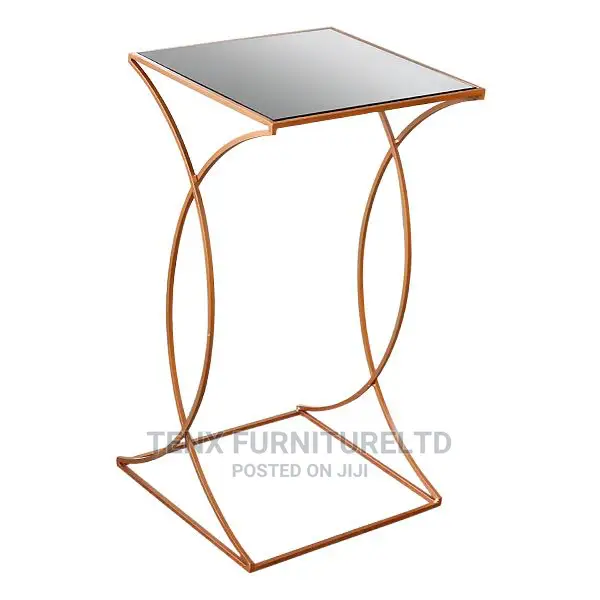 Side Table Dark Glass Top