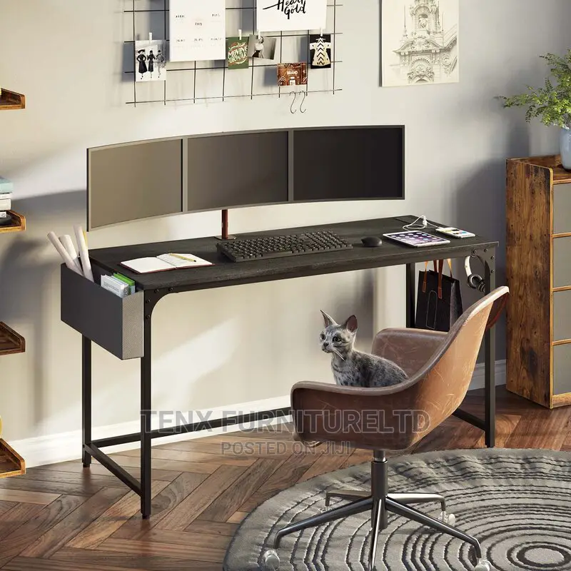 Computer Desk Side Storage(Black )