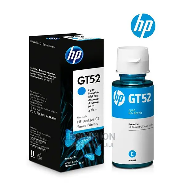 HP GT52 70-Ml Cyan Original Ink Bottle