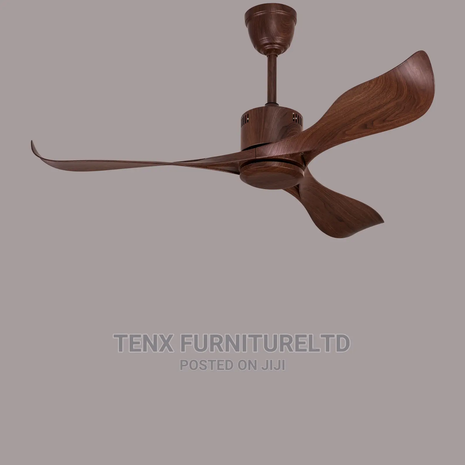 Ceiling Fan Walnut Finish Body, Walnut Finish Abs Blades)
