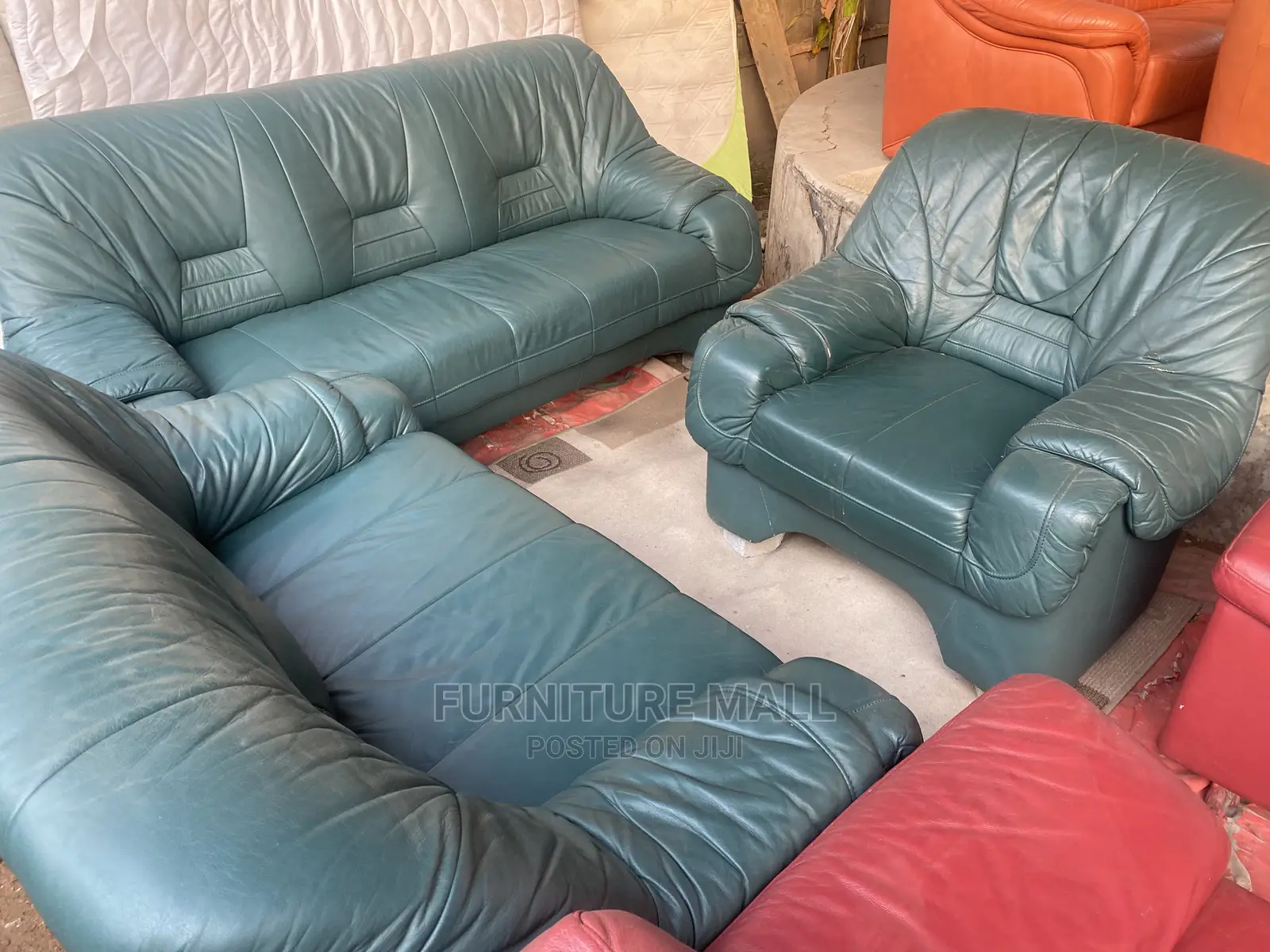 Great Army Green Sofa Set ( Forign). Free Delivery