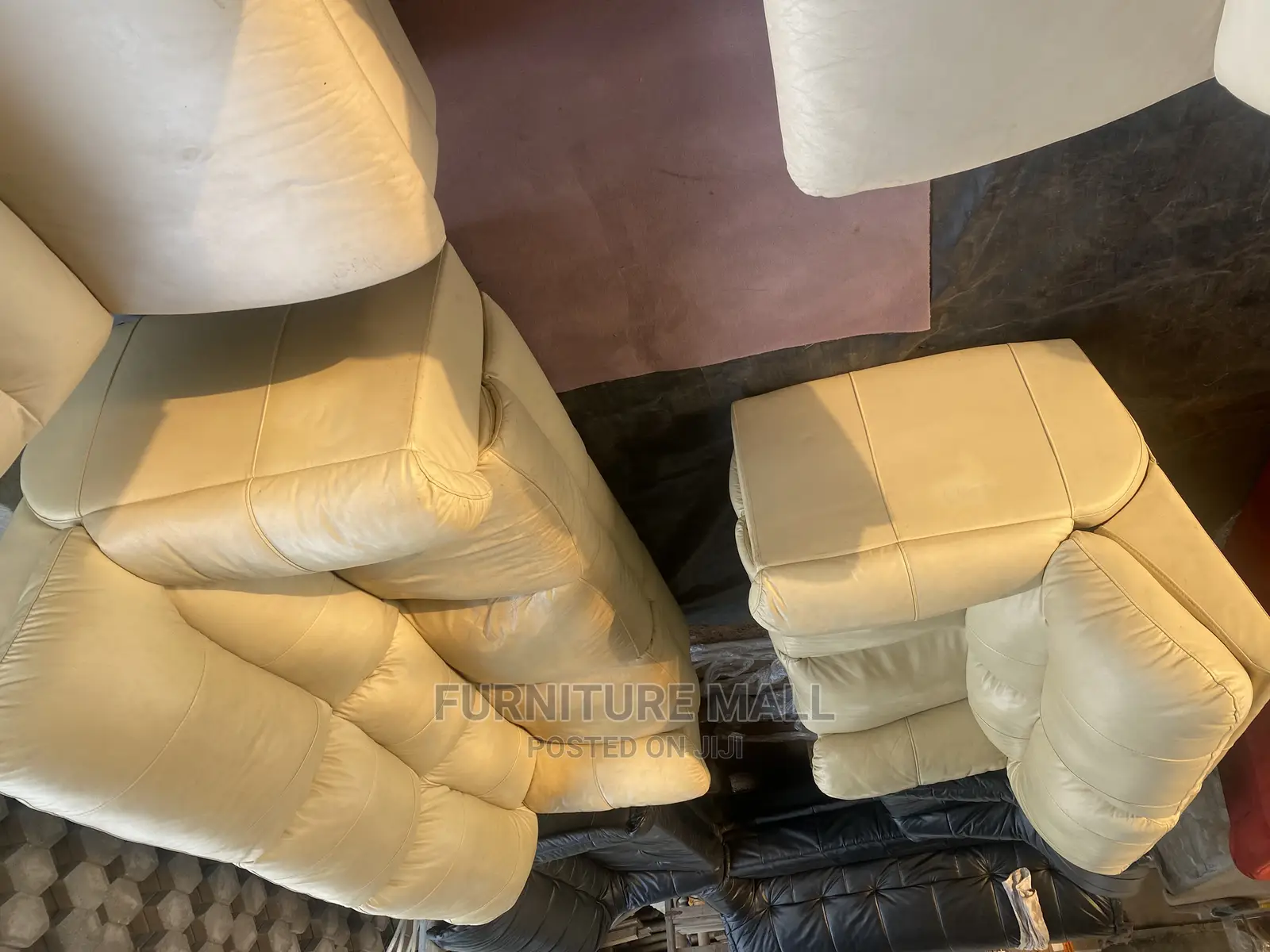 Cream Sofa Set From Abroad ( Forign) Free Delivery