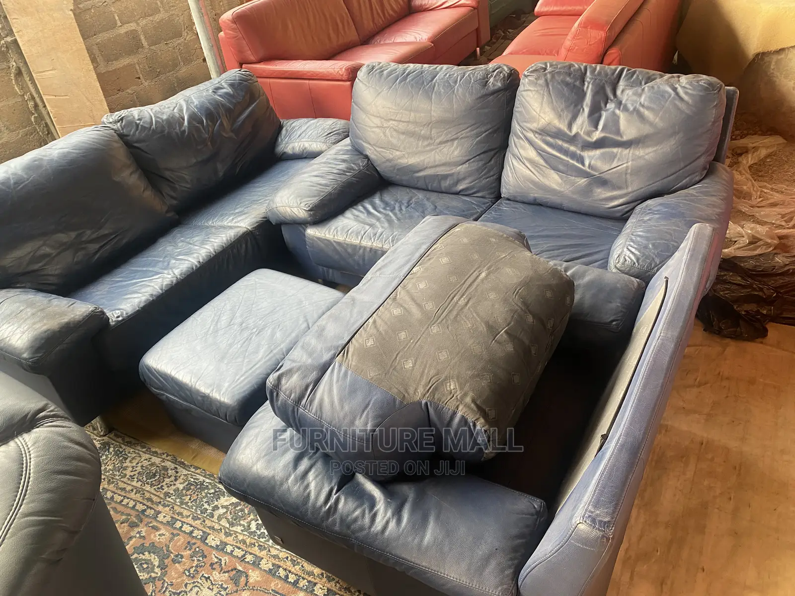 Blue Black Sofa Set. Delivery Free