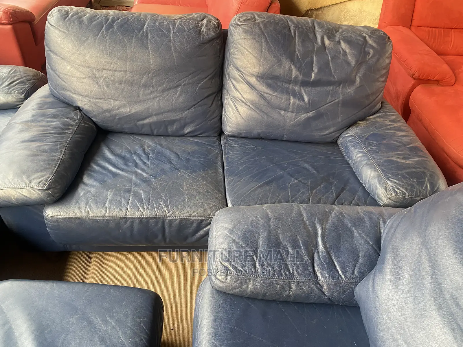 Blue Black Sofa Set. Delivery Free