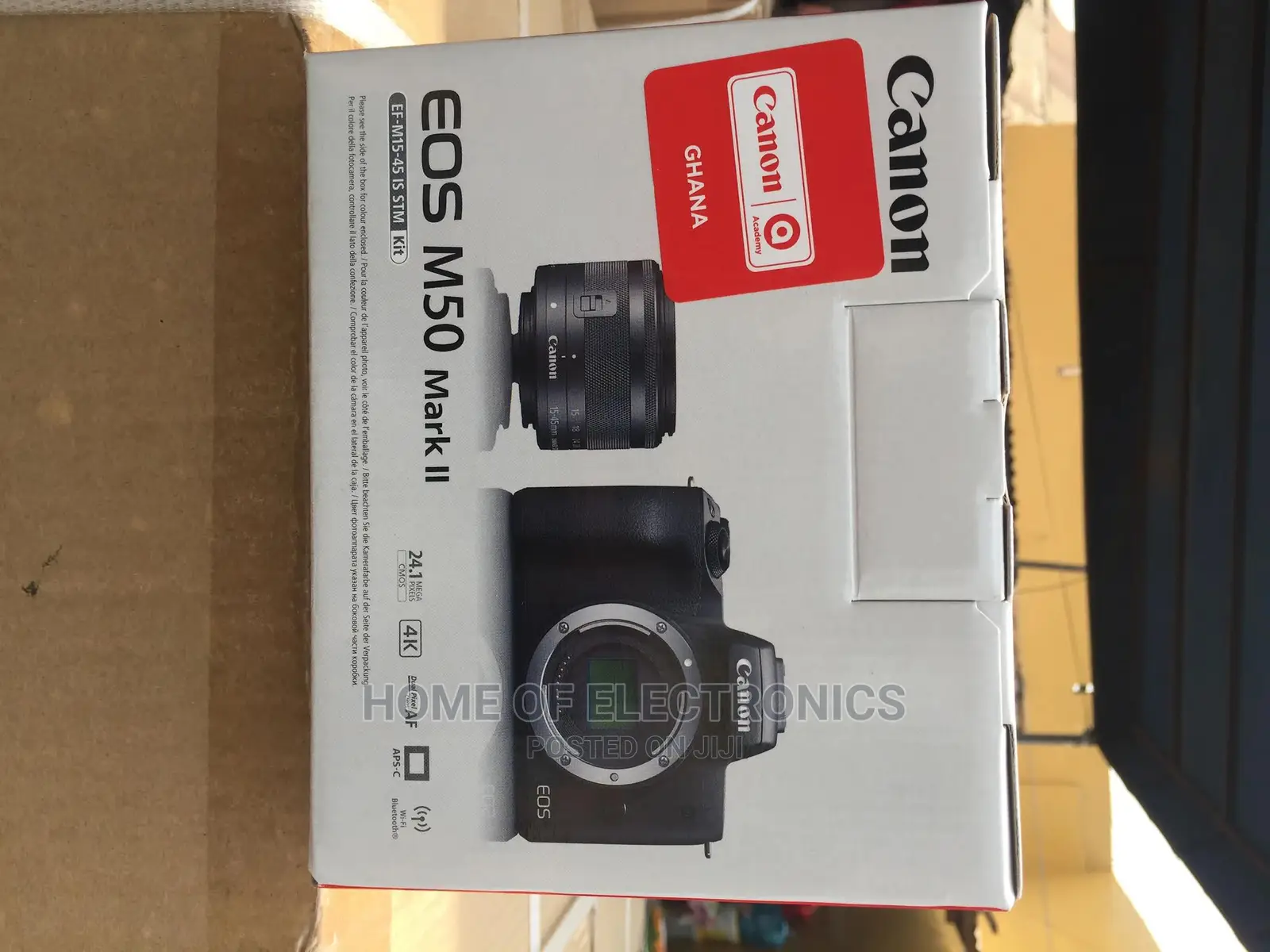 4K Pixels Canon EOS M50 Mark II Mirrorless Digital Camera