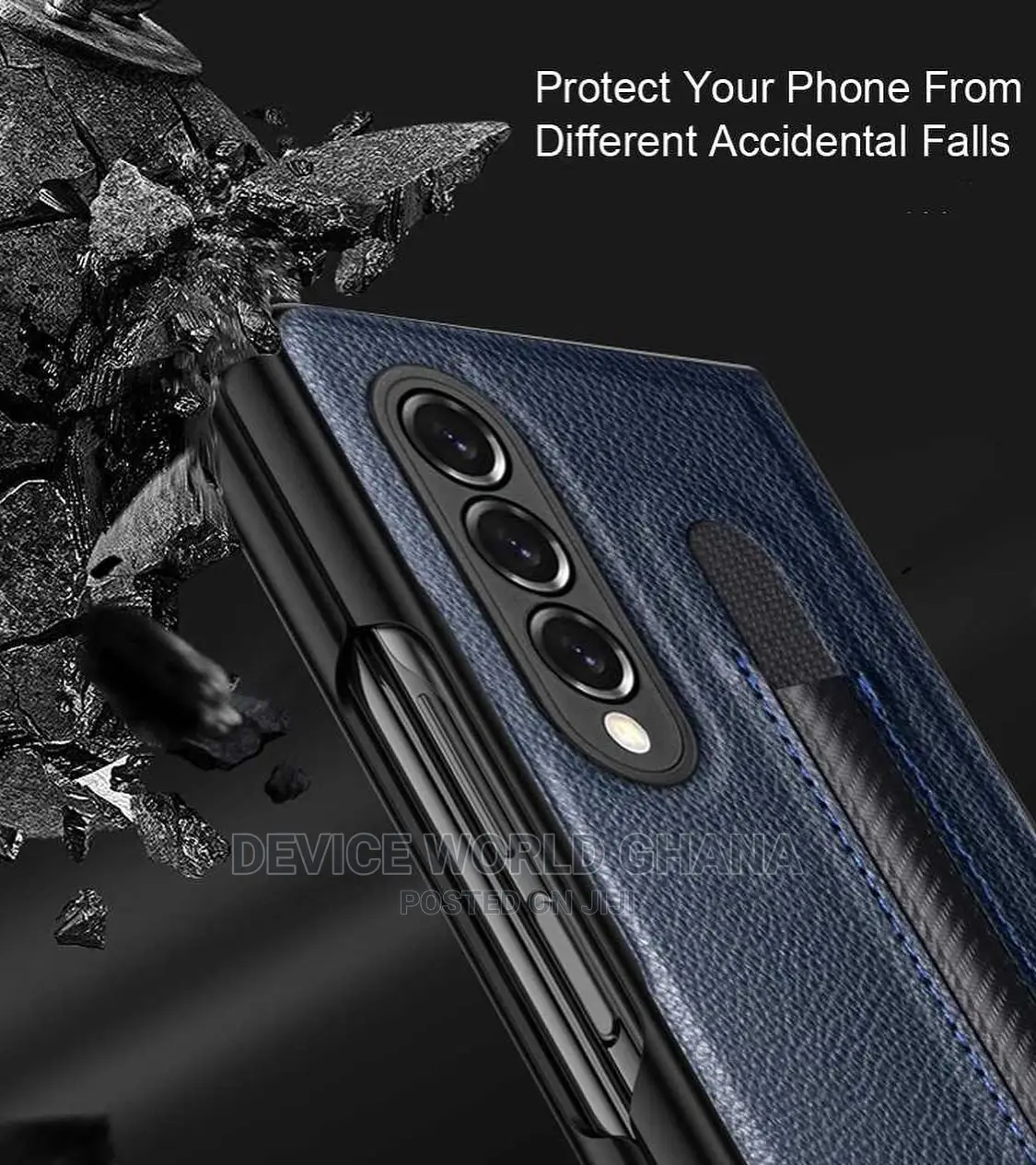 Saffiano Leather Protective Case Available 4 Samsung Zfold 3