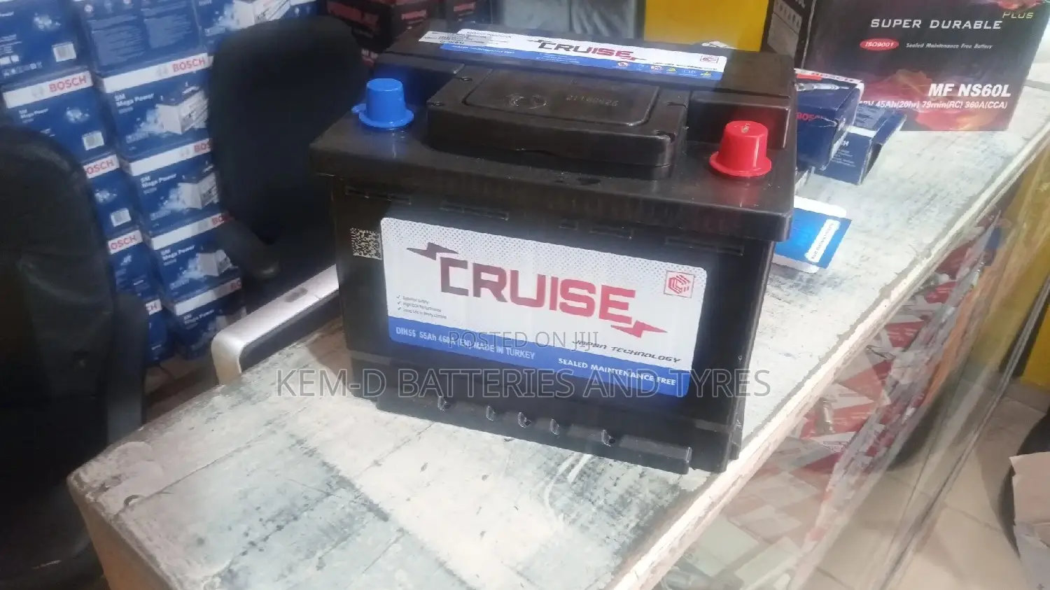 Cruise Car Battery 13 Plates Batteries-free Battery Delivery