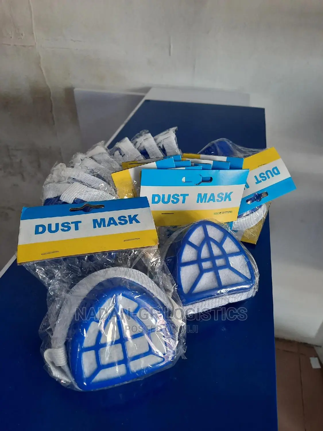 Safety Plastic Filter Dust Mask Blue