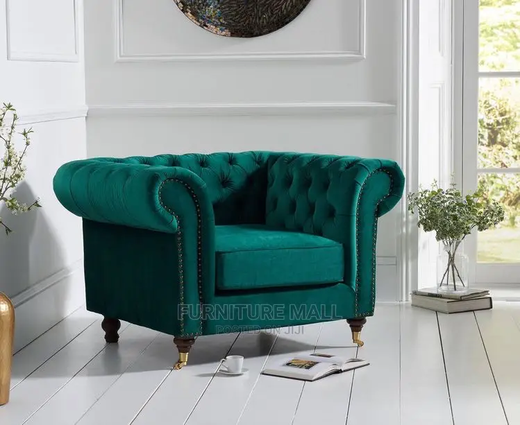 Kings Army Green Single Sofa 9. Free Delivery