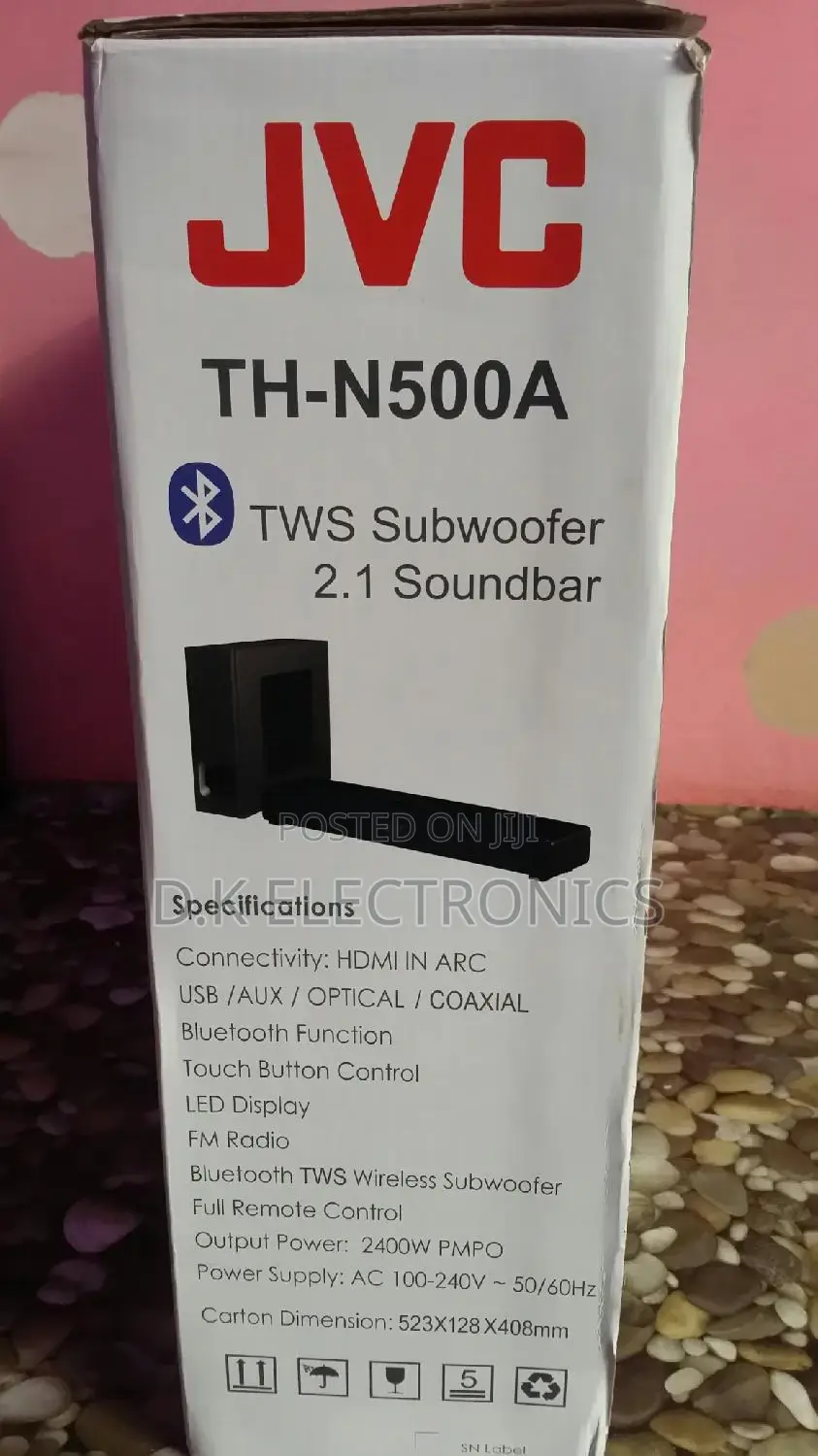 2026 JVC Short Th-N500a Soundbar With Wireless Subwoofer