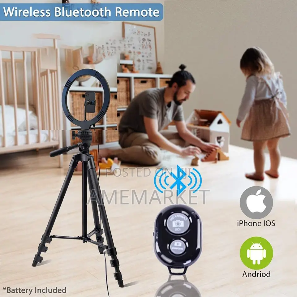 Ring Light + 102cm Tripod Stand. Video Pic