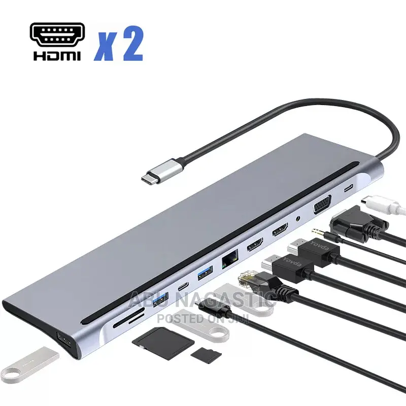 Type C 11in1hub USB Docking Station