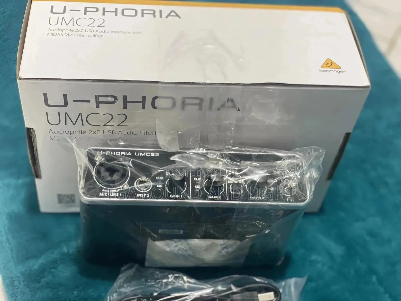 Behringer U-Phoria Umc22 2x2 Audio Interface