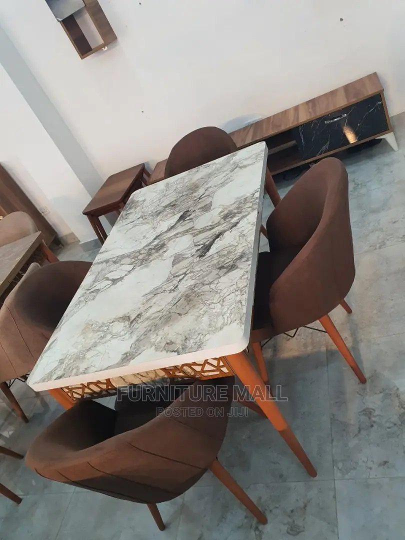 Great Marble Dinning Set With 4 Chairs. Free Delivery