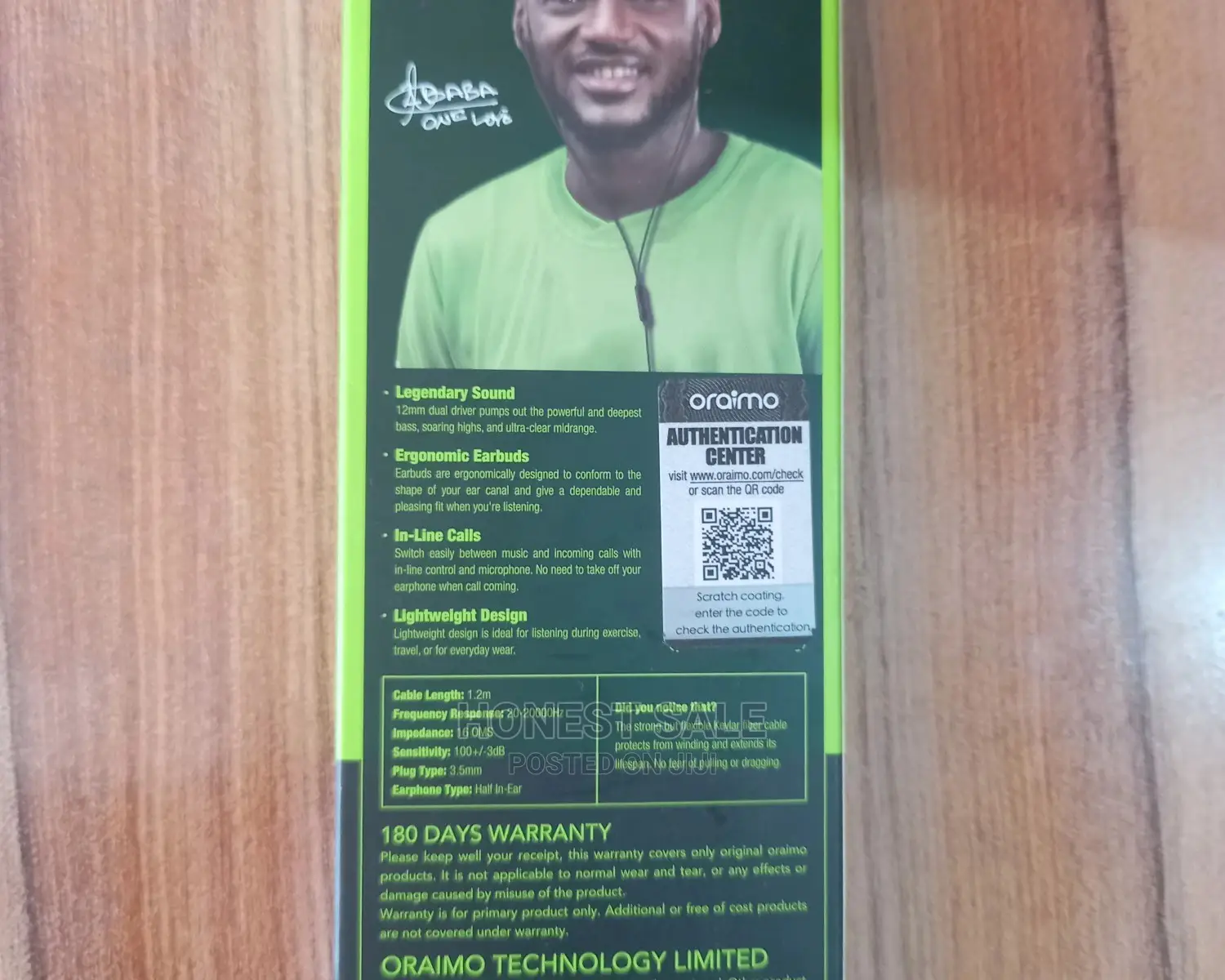 Oraimo Wired Handsfree