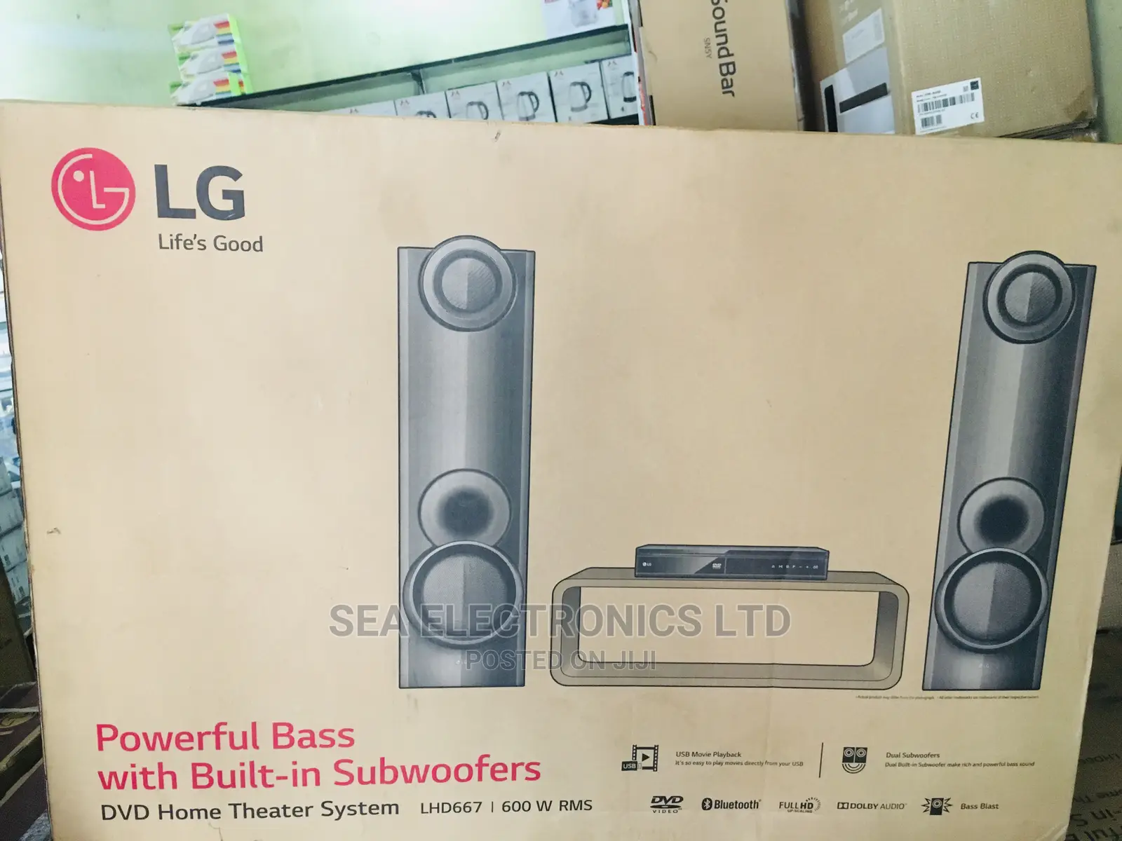 Lg 600w Bluetooth DVD Home Theatre System - LHD 667