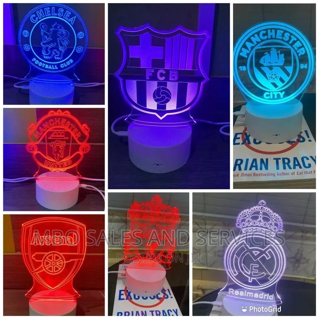 Soccer Teams 3D Lamp Decors