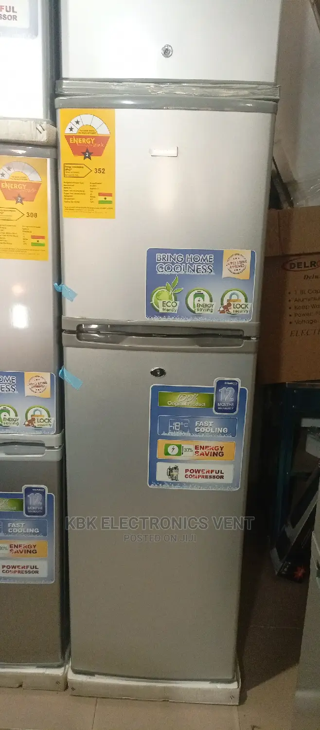 Nasco 170ltr Double Door Refrigerator
