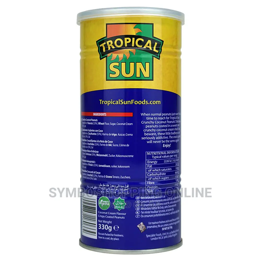 Tropical Sun Crunchy Coconut Peanuts 330g