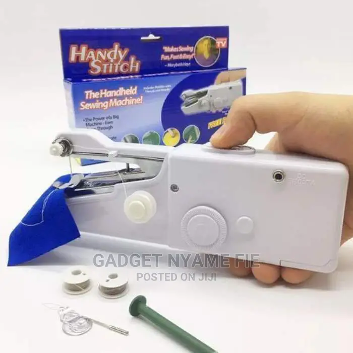 Handheld Household Portable Mini Sewing Machine - White