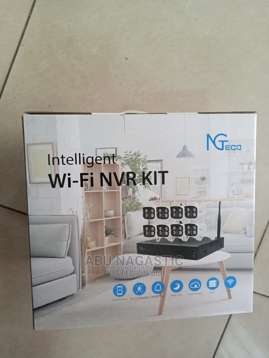 Ngteco 8 Channel 2MP Wifi NVR Kit Intelligent Camera