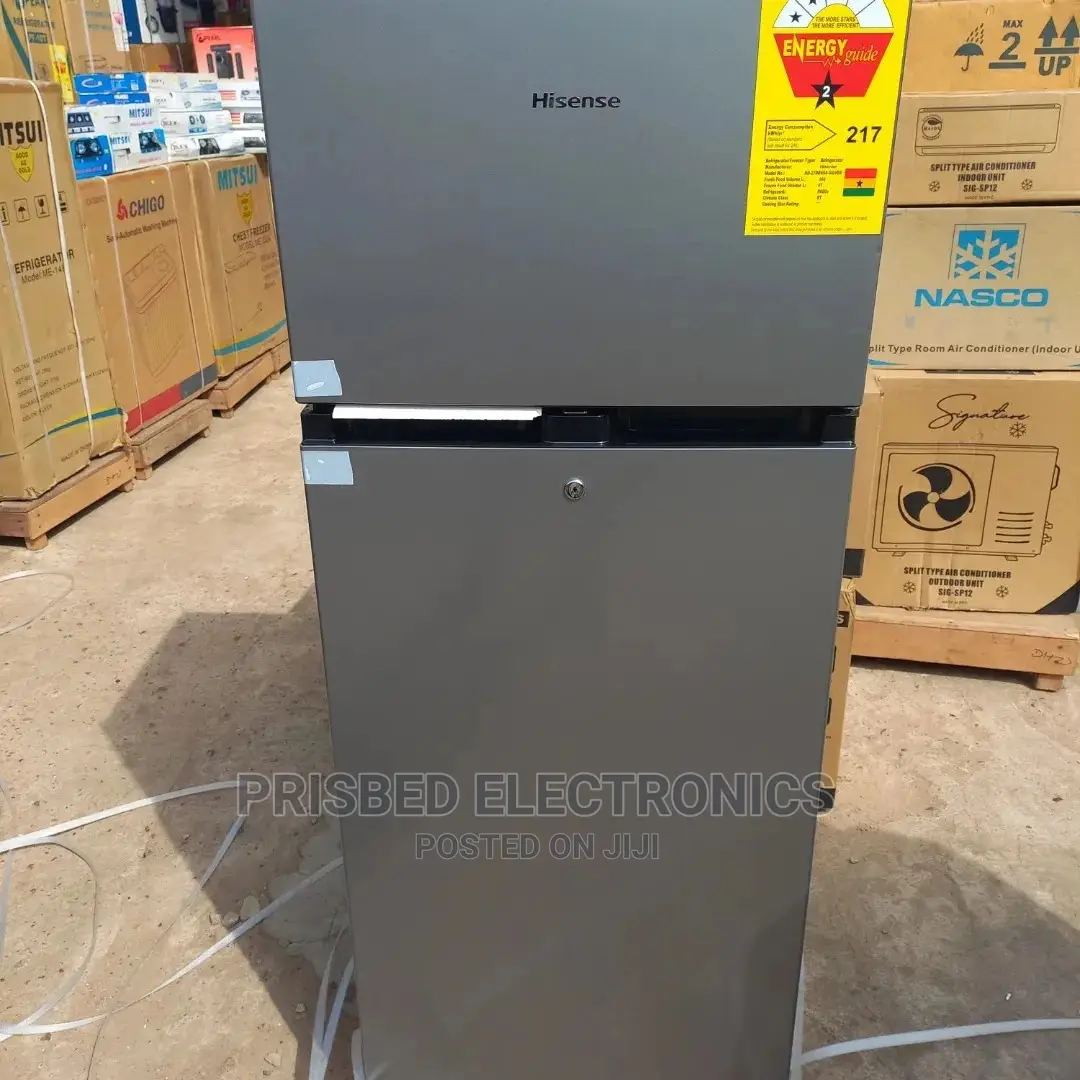 Hisense Double Door Fridge 208 Litres Top Freezer