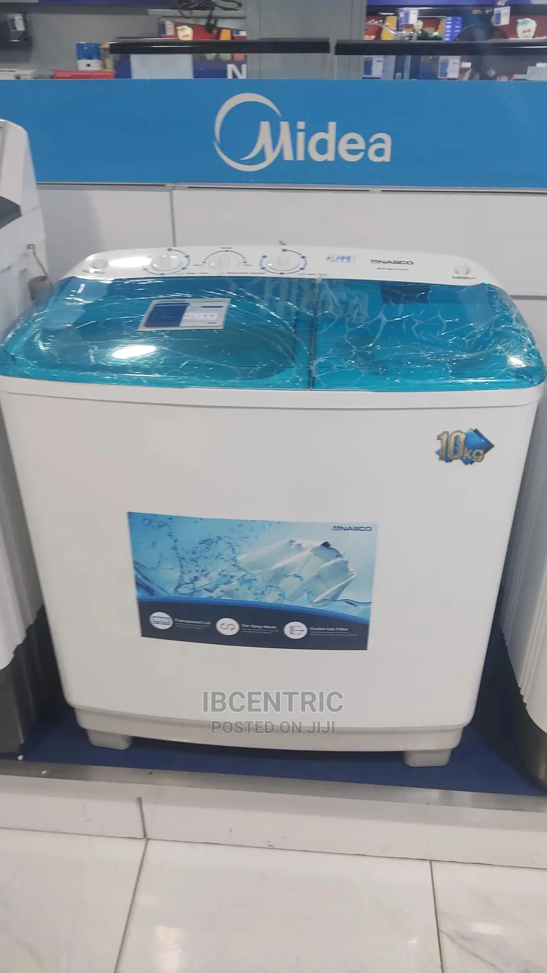 Nasco 10KG Twin Tub Semi-Automatic Washing Machine