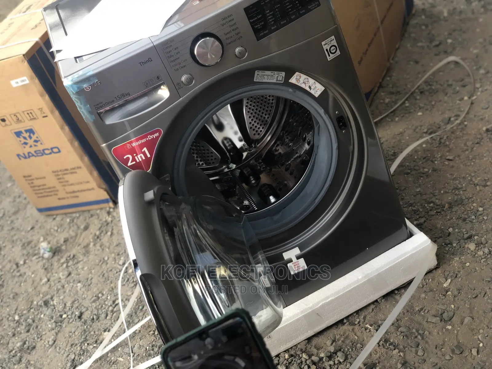 New 15 Kg Washer With 8 Kg Dryer Front Load Washing Machine