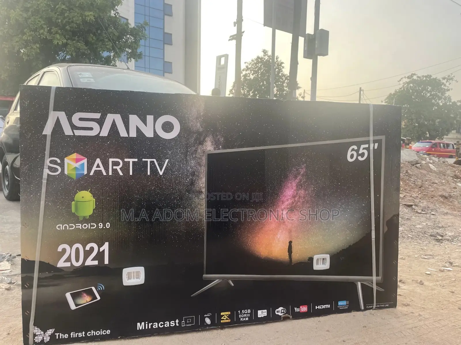Asano 65” Smart Android UHD 4K Smart Miracast Led Tv