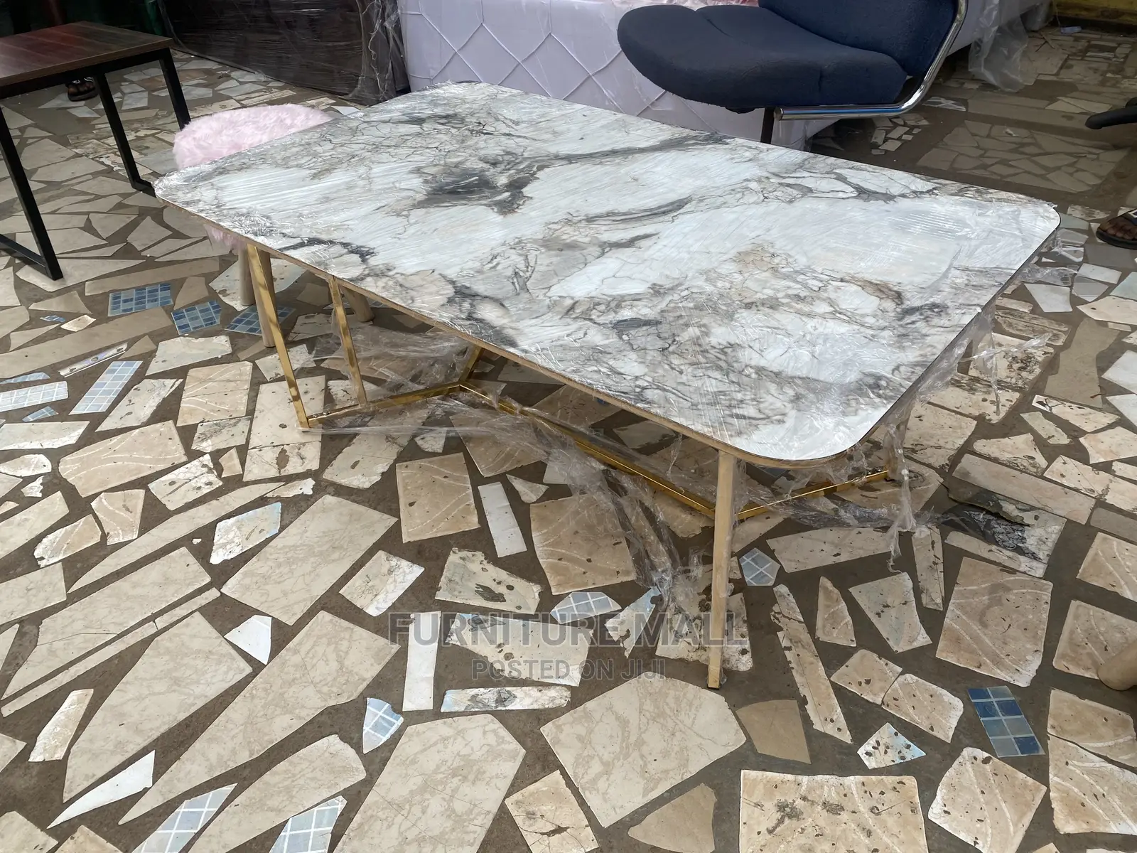 Quality Centre Table With Golden Legs. Free Delivery