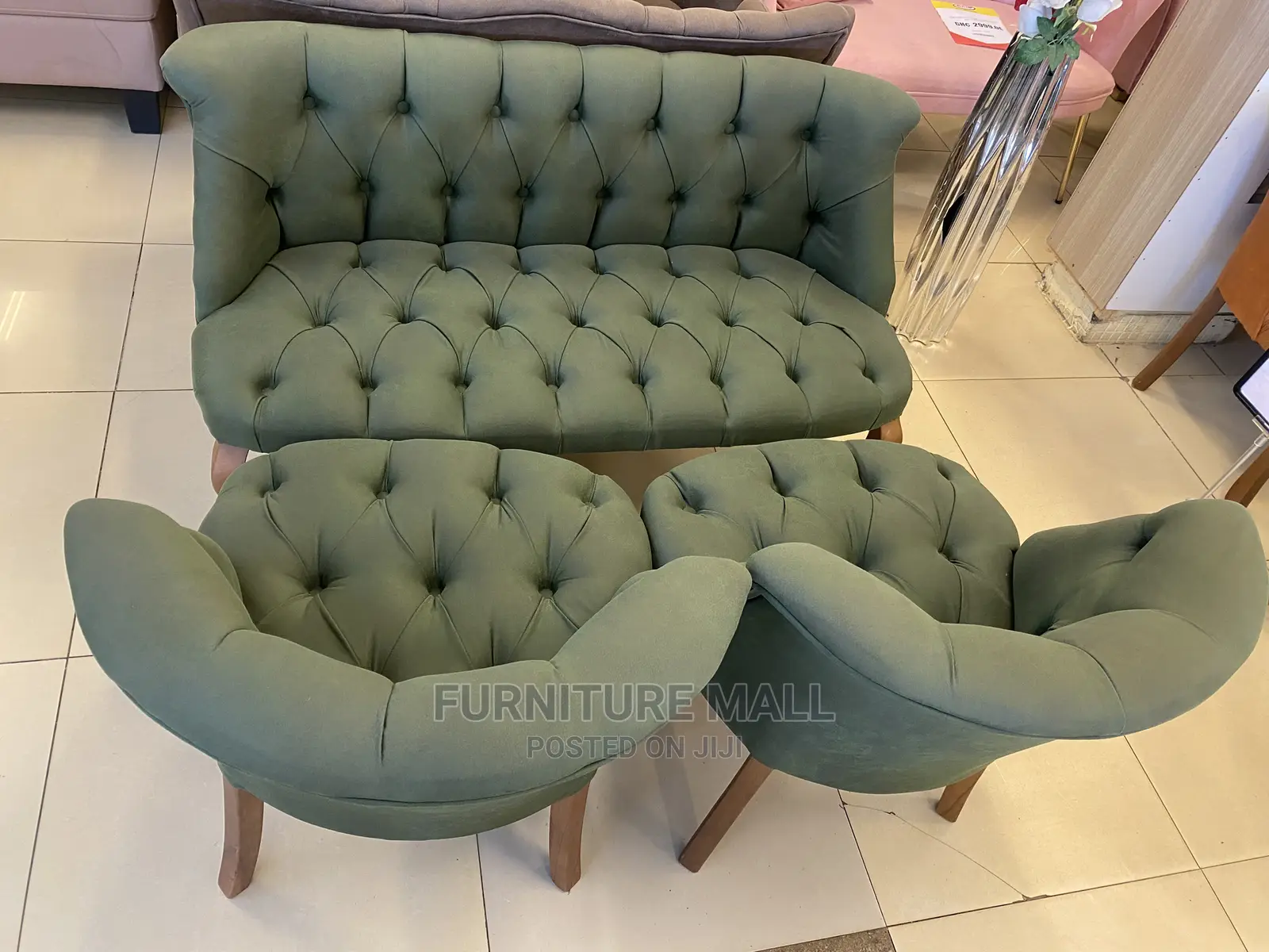 Army Green Ancient Chairs( Set). Free Delivery
