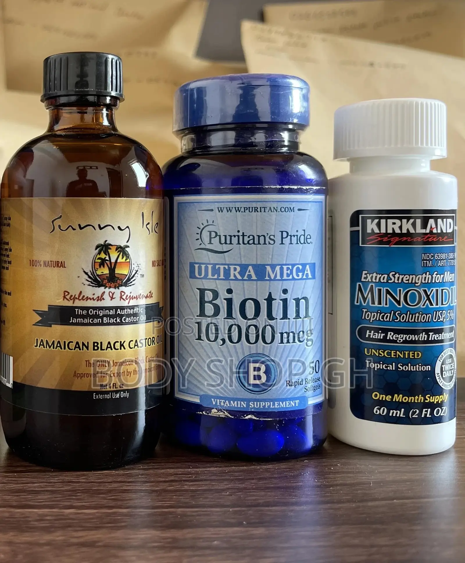 Jbco+Biotin +Kirkland Minoxidil Beard Booster Combo Pack