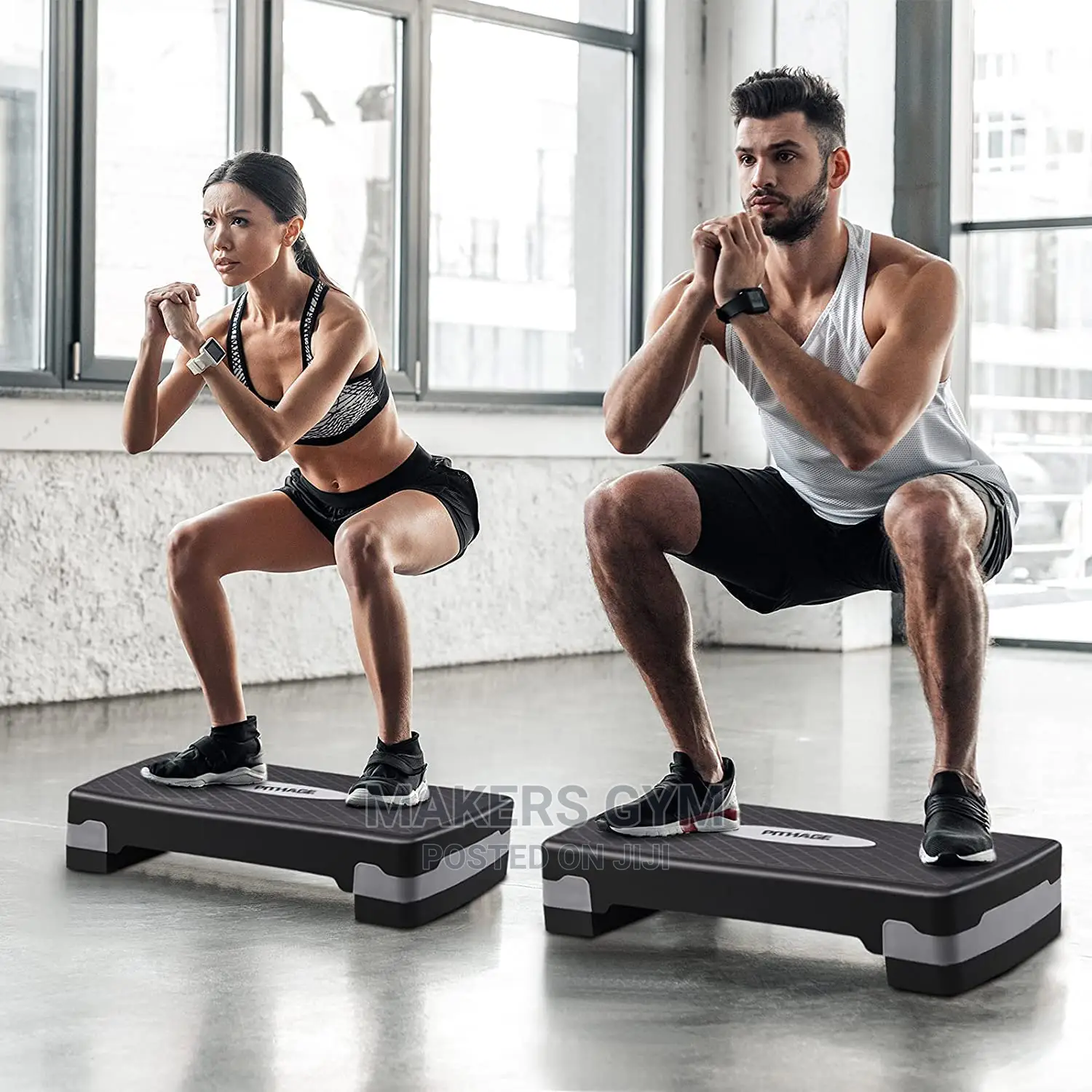 Exercise Stepper Aerobic Step Fitness Training Workout Adju