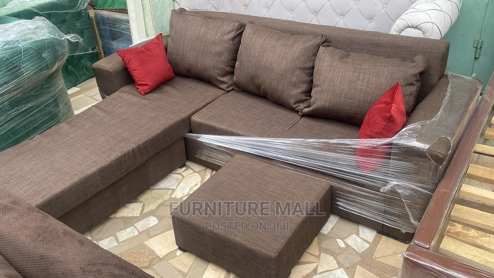 Elegant L Shaped Sofa Set. Free Delivery