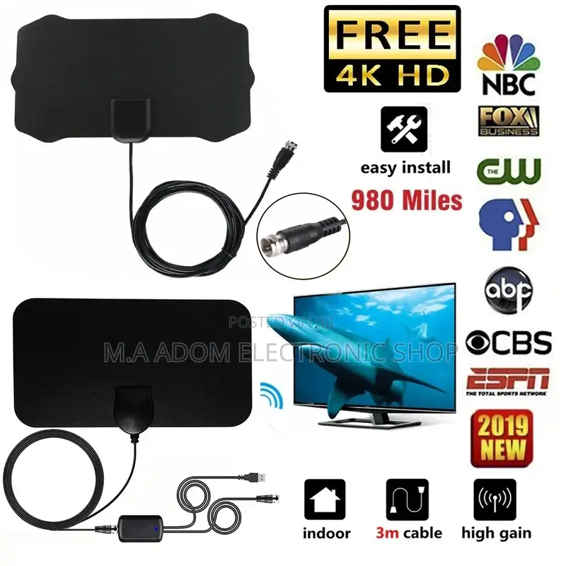 For Indoor Use Only Hdtv Antenna With a Booster