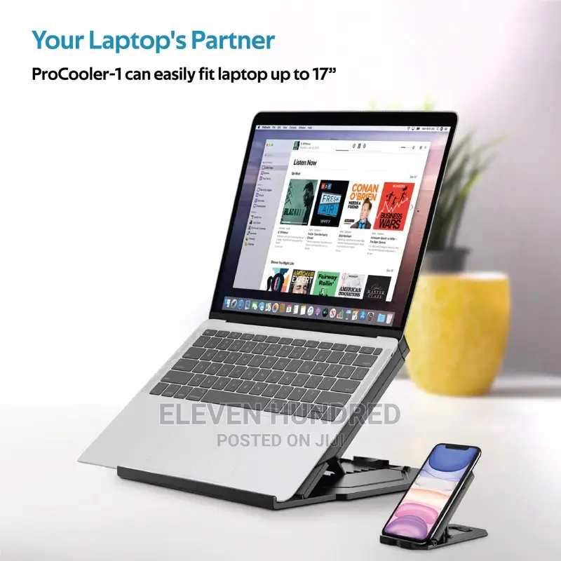 Laptop and Smartphone Riser Stand