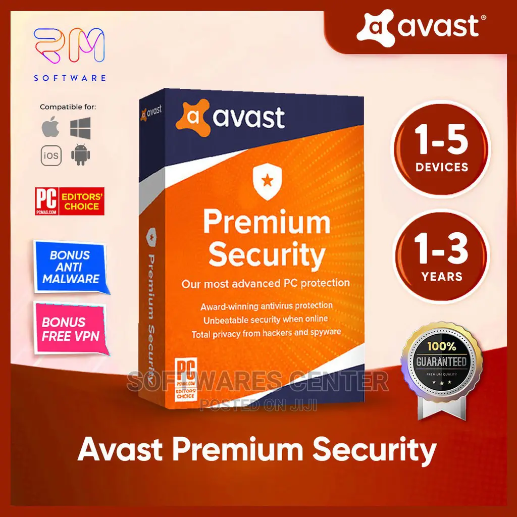 Avast Premium Security 2026 (Choose Users and Duration)